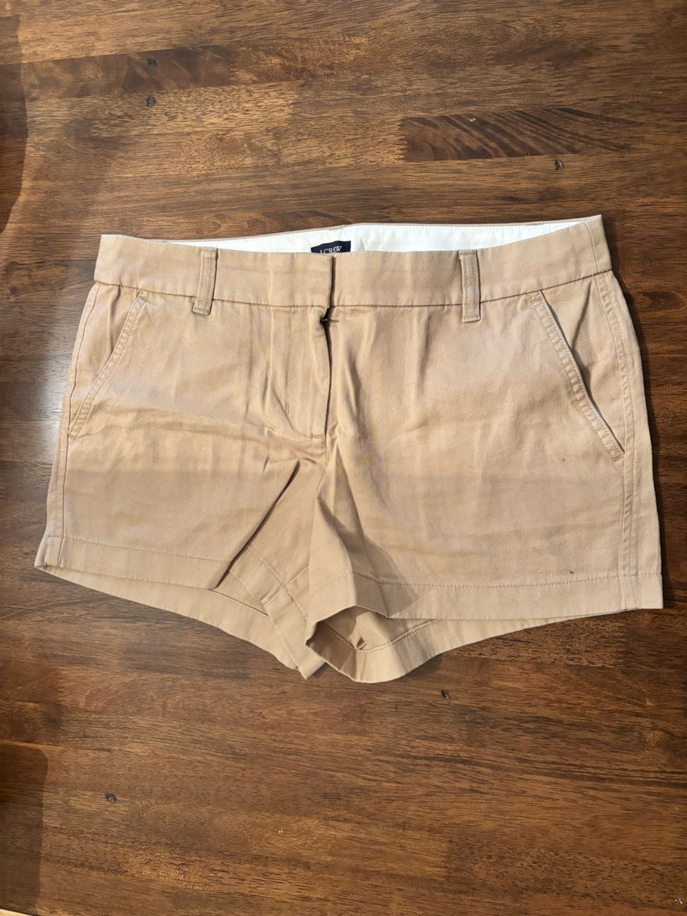J. Crew Women's (Men?) Flat Front Tan Shorts